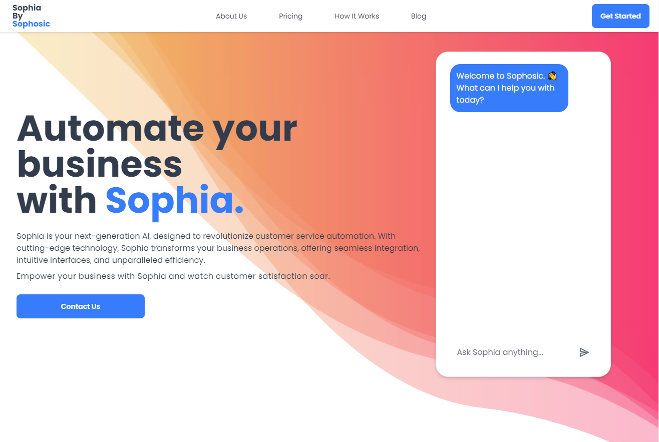 Sophosic platform screenshot